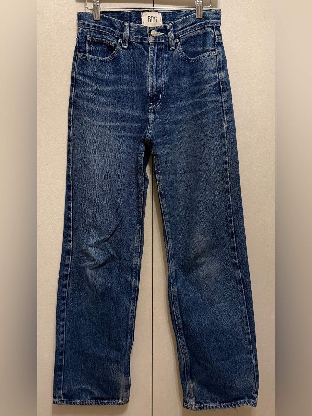 BDG Cowboy Jean- High-Rise Straight — Dark Blue Wash